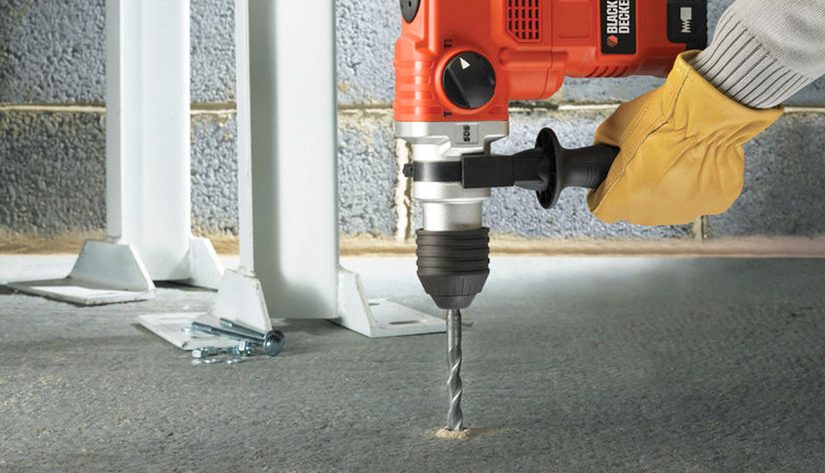 drill concrete